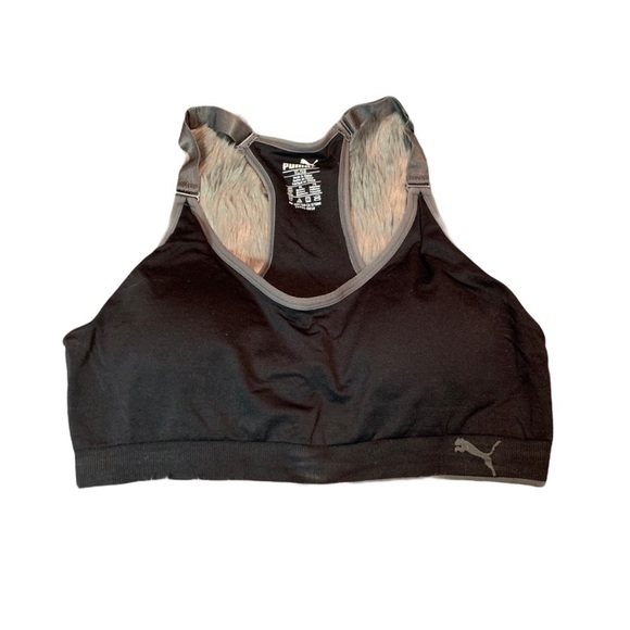 Puma Other - NWOT Puma Black and Gray Sports Bra Size XL